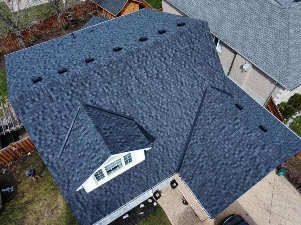 Beautiful completed residential roof by North Guard Roofing